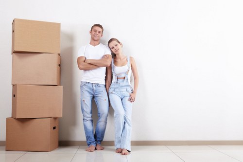 Moving van ready for a local house move in Movingservices
