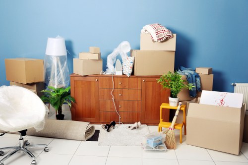 Professional moving services helping with a residential relocation