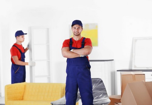 Careful furniture handling during a domestic move in Movingservices