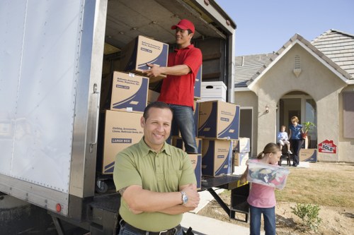 Van loading setup for moving services