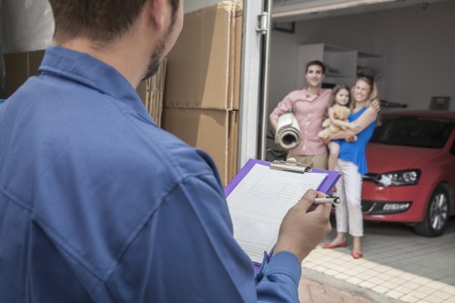 Local movers planning access and parking for a residential move