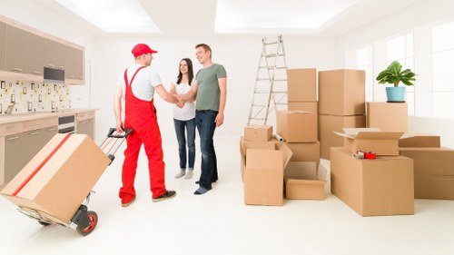Professional moving services planning a smooth relocation process