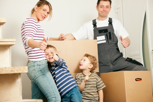 Residential move in Movingservices with access and parking considerations